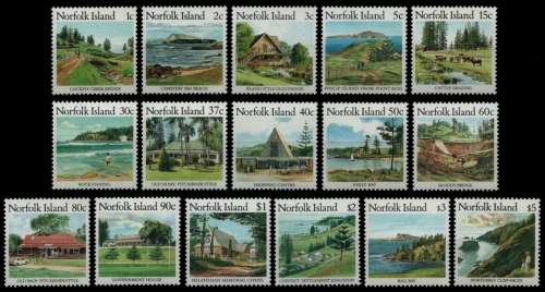 Norfolk-Insel 1987 - Mi-Nr. 401-416 ** - MNH - Natur - Landschaften