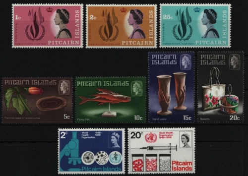 Pitcairn 1968 - Mi-Nr. 88-90, 91-94 & 95-96 ** - MNH - 3 Ausgaben