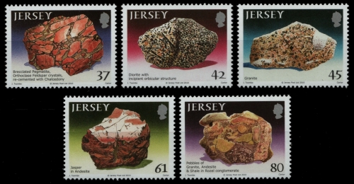 Jersey 2010 - Mi-Nr. 1467-1471 ** - MNH - Gesteine