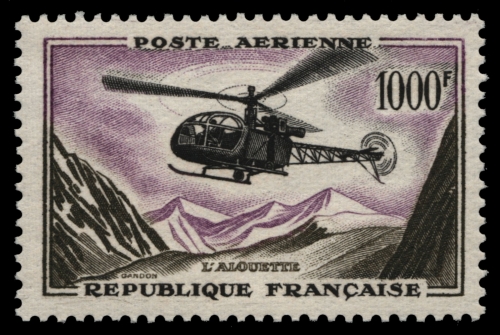 Frankreich 1958 - Mi-Nr. 1177 ** - MNH - Hubschrauber / Helicopter