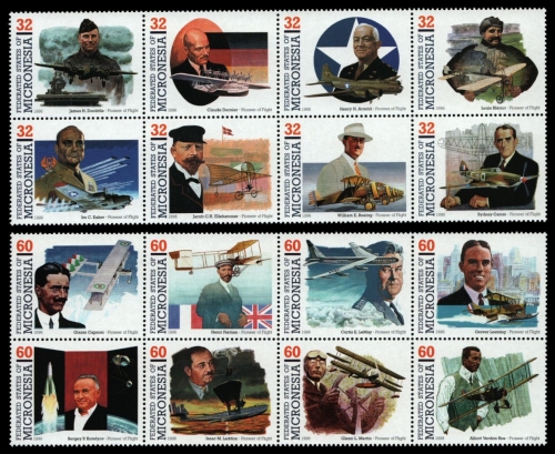 Mikronesien 1996 - Mi-Nr. 452-459 & 514-521 ** - MNH - Flugzeuge / Airplanes