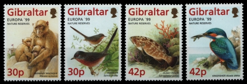 Gibraltar 1999 - Mi-Nr. 852-855 ** - MNH - Fauna