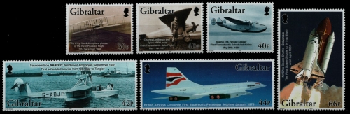 Gibraltar 2003 - Mi-Nr. 1036-1041 A ** - MNH - Luftfahrt / Aviation