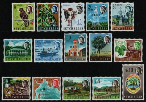 BIOT 1968 - Mi-Nr. 1-15 ** - MNH - Freimarken / Definitives (III)