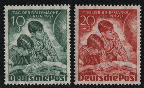 Berlin 1951 - Mi-Nr. 80-81 ** - MNH - Tag der Briefmarke