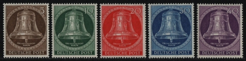 Berlin 1953 - Mi-Nr. 101-105 ** - MNH - Klöppel mitte