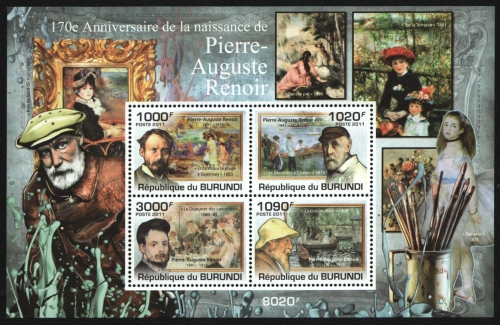 Burundi 2011 - Mi-Nr. Block 171 ** - MNH - Gemälde - Renoir