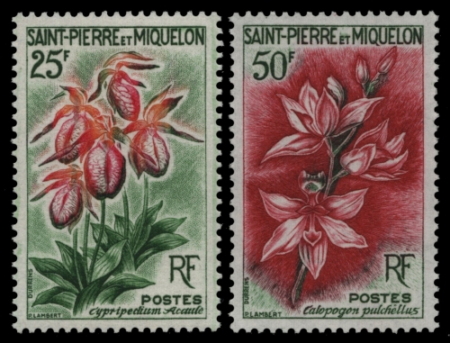 St. Pierre & Miquelon 1962 - Mi-Nr. 394-395 ** - MNH - Blumen / Flowers