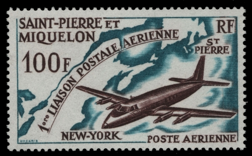 St. Pierre & Miquelon 1964 - Mi-Nr. 407 ** - MNH - Flugzeuge / Airplanes