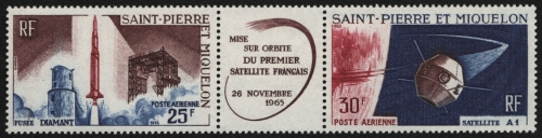 St. Pierre & Miquelon 1966 - Mi-Nr. 413-414 ** - MNH - Raumfahrt / Space