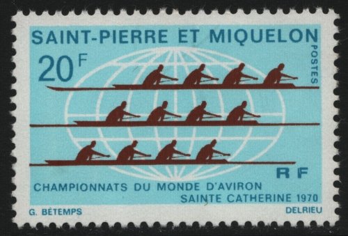 St. Pierre & Miquelon 1970 - Mi-Nr. 459 ** - MNH - Ruder WM