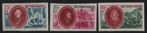St. Pierre & Miquelon 1970 - Mi-Nr. 461-463 ** - MNH - ungez. / imp - Schiff (2)