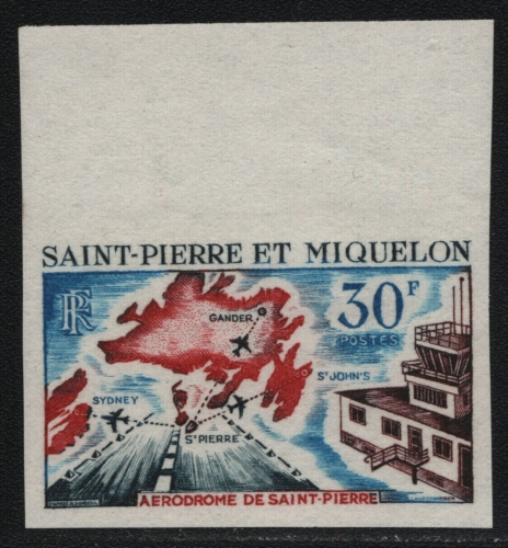 St. Pierre & Miquelon 1967 - Mi-Nr. 421 ** - MNH - ungez. / imp - Flugzeuge