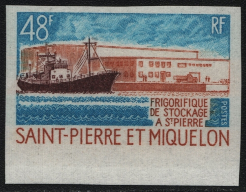 St. Pierre & Miquelon 1970 - Mi-Nr. 460 ** - MNH - ungez. / imp - Schiffe