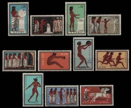 Griechenland 1960 - Mi-Nr. 734-744 ** - MNH - Olympia Rom