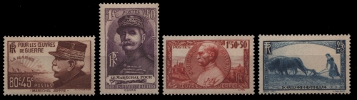 Frankreich 1940 - Mi-Nr. 467-470 ** - MNH - Kriegshilfswerk