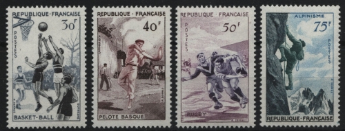 Frankreich 1956 - Mi-Nr. 1100-1103 ** - MNH - Sport