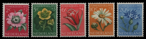 Niederlande 1952 - Mi-Nr. 588-592 ** - MNH - Blumen / Flowers