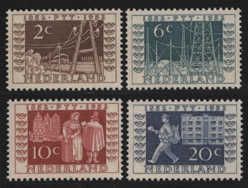 Niederlande 1952 - Mi-Nr. 597-600 ** - MNH - ITEP (I)