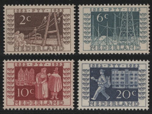 Niederlande 1952 - Mi-Nr. 597-600 ** - MNH - ITEP (IV)
