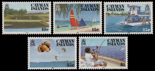 Kaiman-Inseln 1987 - Mi-Nr. 584-588 ** - MNH - Tourismus