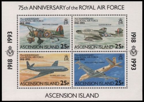 Ascension 1993 - Mi-Nr. Block 24 ** - MNH - Flugzeuge / Airplanes
