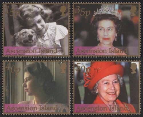 Ascension 2002 - Mi-Nr. 862-865 ** - MNH - 50 Jahre Thronbesteigung