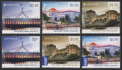 Australien / Singapur 2015 - Mi-Nr. 4341-4345 & 2346-2348 ** - MNH