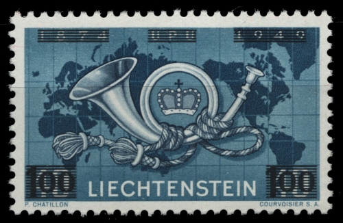 Liechtenstein 1950 - Mi-Nr. 288 ** - MNH - Freimarke mit Aufdruck