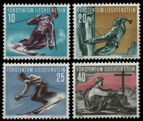 Liechtenstein 1955 - Mi-Nr. 334-337 ** - MNH - Sport