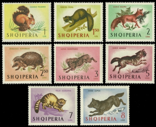 Albanien 1964 - Mi-Nr. 815-822 ** - MNH - Wildtiere / Wild animals