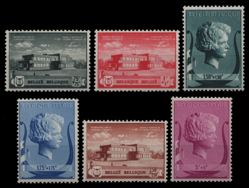 Belgien 1940 - Mi-Nr. 529-534 ** - MNH - Musikstiftung