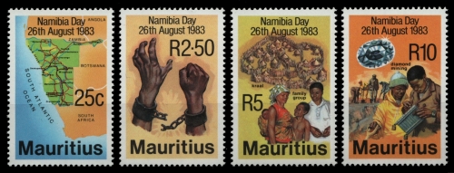 Mauritius 1983 - Mi-Nr. 562-565 ** - MNH - Namibiatag