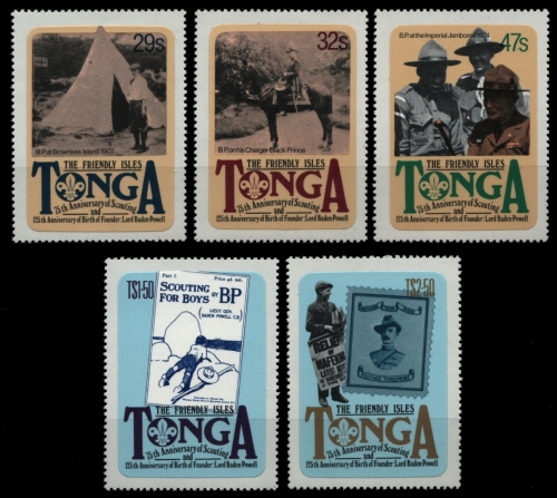 Tonga 1982 - Mi-Nr. 806-810 ** - MNH - Pfadfinder / Scouts