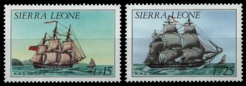 Sierra Leone 1985 - Mi-Nr. 864-865 ** - MNH - Schiffe / Ships