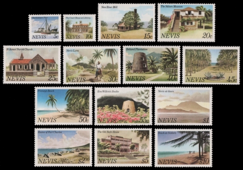 Nevis 1981 - Mi-Nr. 46-59 I ** - MNH - Freimarken / Definitives
