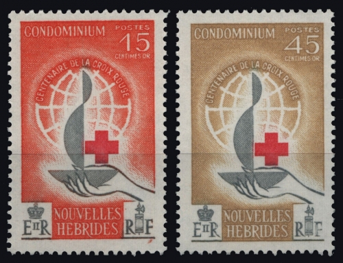 Neue Hebriden 1963 - Mi-Nr. 198-199 ** - MNH - Rotes Kreuz / Red cross