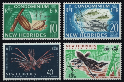 Neue Hebriden 1965 - Mi-Nr. 212-215 ** - MNH - Fauna & Flora