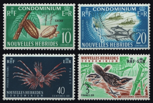 Neue Hebriden 1965 - Mi-Nr. 216-219 ** - MNH - Fauna & Flora
