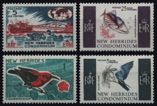Neue Hebriden 1966 - Mi-Nr. 236-239 ** - MNH - Fauna & Flora