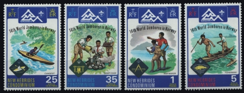 Neue Hebriden 1975 - Mi-Nr. 407-410 ** - MNH - Pfadfinder / Scouts