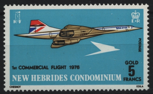 Neue Hebriden 1976 - Mi-Nr. 421 ** - MNH - Concorde