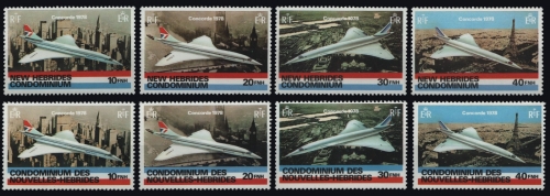Neue Hebriden 1978 - Mi-Nr. 505-508 & 509-512 ** - MNH - Concorde