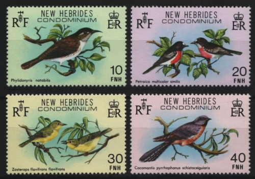 Neue Hebriden 1980 - Mi-Nr. 553-556 ** - MNH - Vögel / Birds