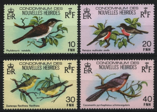 Neue Hebriden 1980 - Mi-Nr. 557-560 ** - MNH - Vögel / Birds
