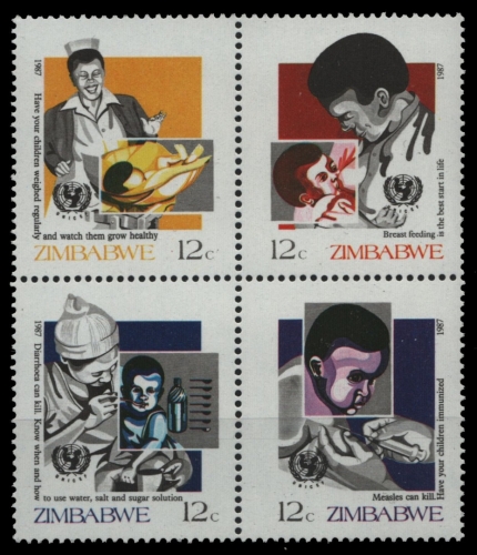 Simbabwe 1987 - Mi-Nr. 356-359 ** - MNH - Kinder
