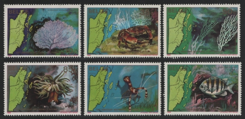 Belize 1982 - Mi-Nr. 654-659 ** - MNH - Meeresleben / Marine life (I)