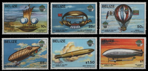 Belize 1983 - Mi-Nr. 702-707 ** - MNH - Luftfahrt