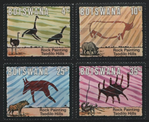 Botswana 1975 - Mi-Nr. 136-139 ** - MNH - Felsmalerei