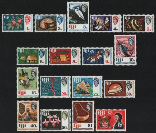 Fidschi 1969 - Mi-Nr. 232-248 ** - MNH - Freimarken / Definitives (II)